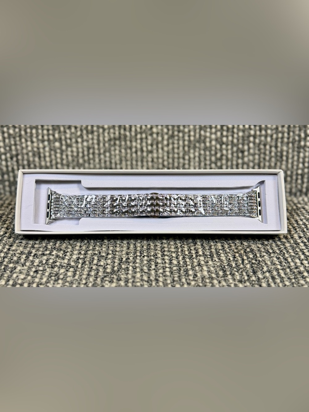 38mm Apple Watch Bling Rhinestone Silver Crystal Bracelet Dressy Strap